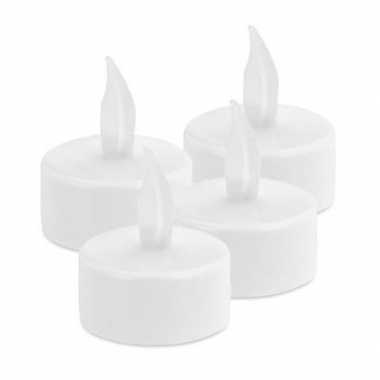 4x led theelichtjes/theelichtjes met timer