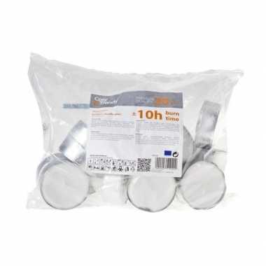 Grote theelichtjes/theelichtjes 120x stuks 10 branduren