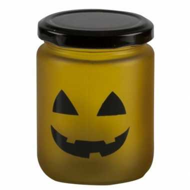 Halloween LED theelicht geel