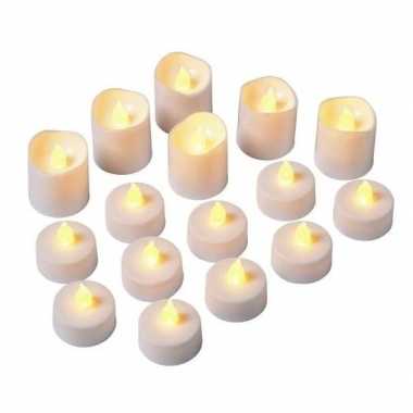 Led theelichtjes/theelichtjes 16 stuks