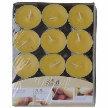Mango geur theelichtjes 24 stuks