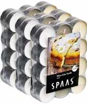 72x geurtheelichtjes white cake vanilla 4 5 branduren
