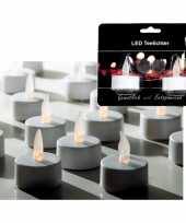 Kerst witte led theelichtjes 2 stuks
