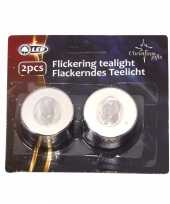 Led theelichtjes zilver 2 stuks