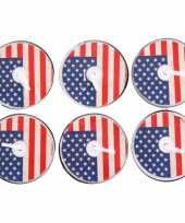 Theelichtjes amerika 6 stuks